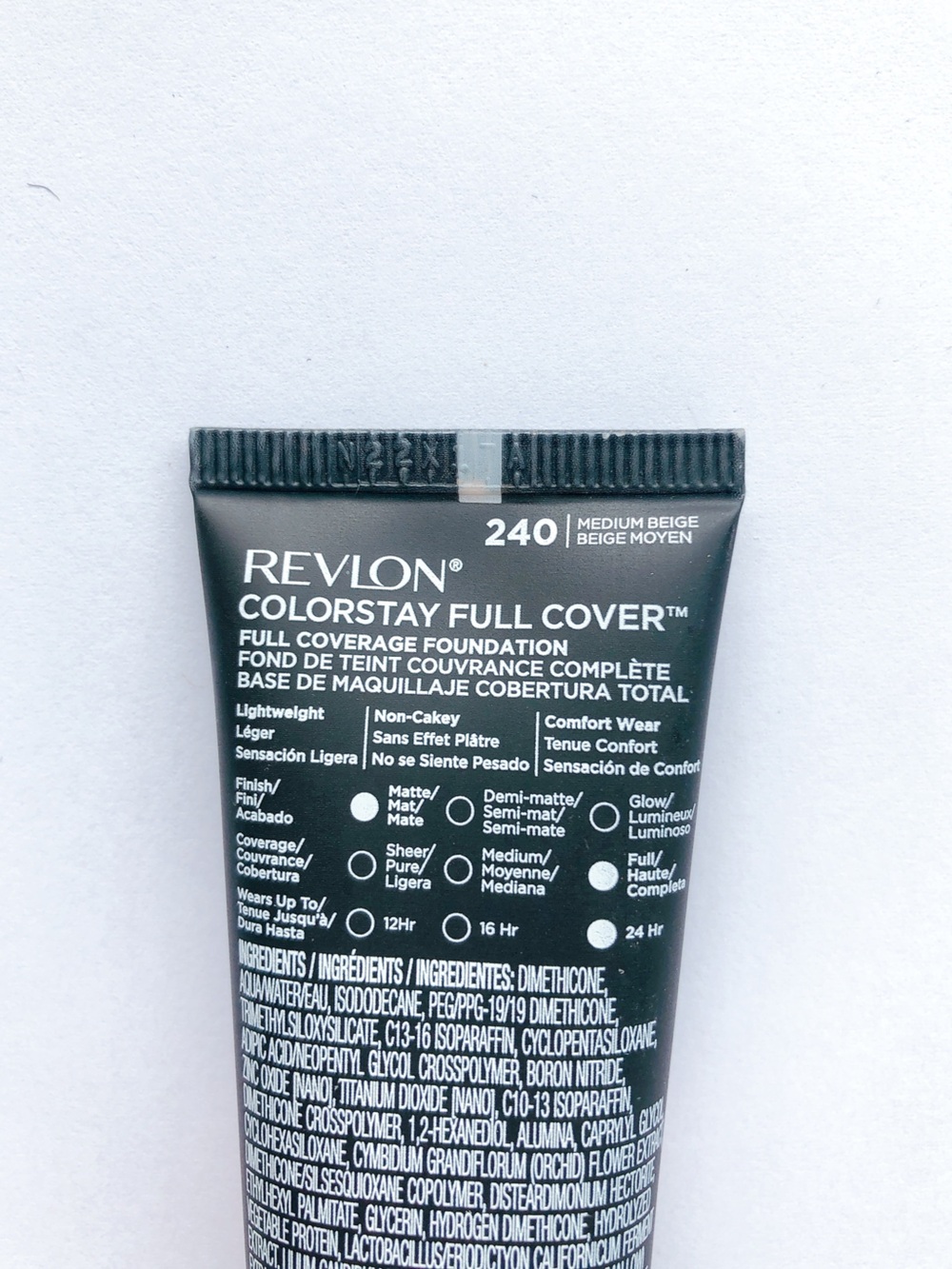 REVLON COLORSTAY FULL COVERAGE
FOUNDATION MATTE 240 MEDIUM BEIGE makeup - Picture 3 of 4